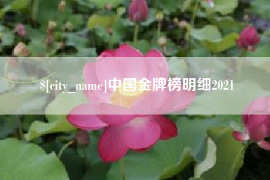 商洛中国金牌榜明细2021
