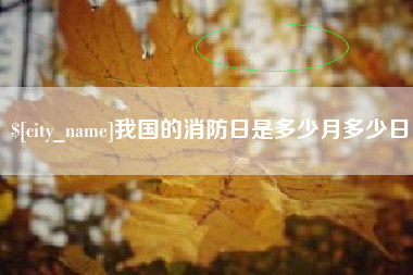 商洛我国的消防日是多少月多少日