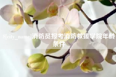 商洛消防员报考消防救援学院年龄条件