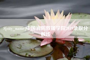 商洛中国消防救援学院2019录取分数线