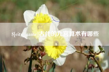 商洛古代的九宫算术有哪些
