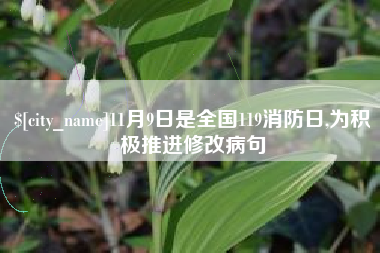商洛11月9日是全国119消防日,为积极推进修改病句
