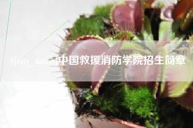 商洛中国救援消防学院招生简章