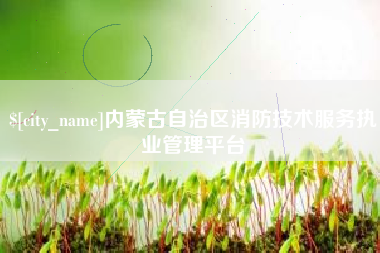 商洛内蒙古自治区消防技术服务执业管理平台