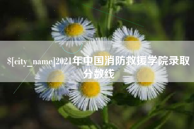 商洛2021年中国消防救援学院录取分数线