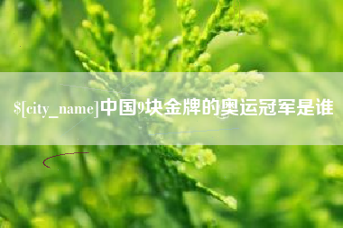 商洛中国9块金牌的奥运冠军是谁
