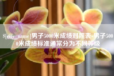 商洛男子5000米成绩对照表-男子5000米成绩标准通常分为不同等级