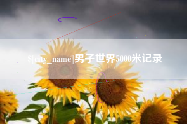 商洛男子世界5000米记录