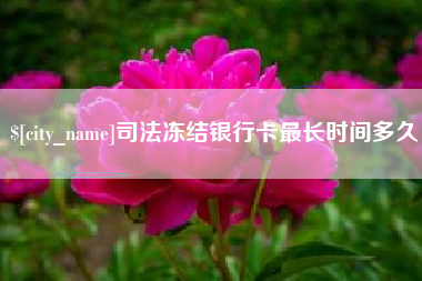 商洛司法冻结银行卡最长时间多久