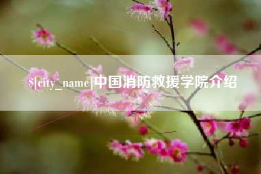 商洛中国消防救援学院介绍