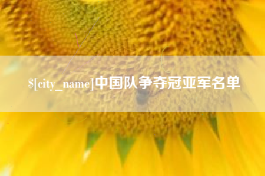 商洛中国队争夺冠亚军名单