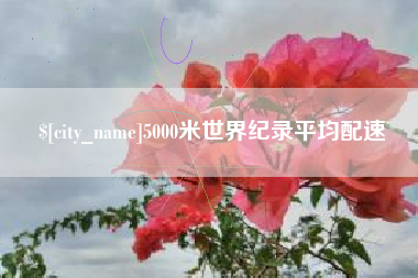 商洛5000米世界纪录平均配速