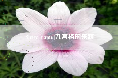 商洛九宫格的来源