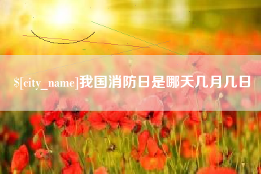商洛我国消防日是哪天几月几日