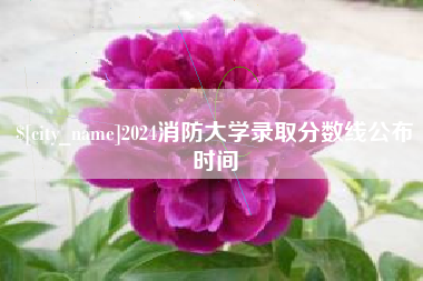 商洛2024消防大学录取分数线公布时间