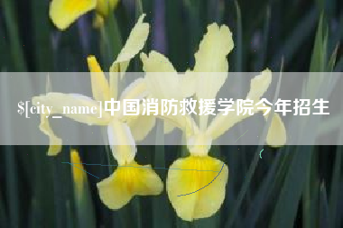 商洛中国消防救援学院今年招生