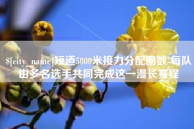 商洛短道5000米接力分配圈数-每队由多名选手共同完成这一漫长赛程