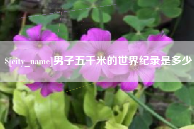商洛男子五千米的世界纪录是多少