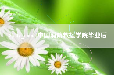 商洛中国消防救援学院毕业后
