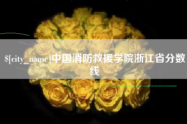 商洛中国消防救援学院浙江省分数线