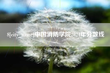 商洛中国消防学院2024年分数线
