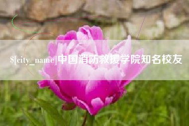 商洛中国消防救援学院知名校友