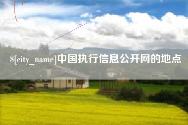 商洛中国执行信息公开网的地点