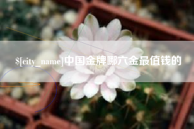 商洛中国金牌哪六金最值钱的