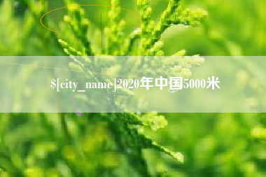 商洛2020年中国5000米