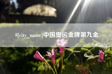 商洛中国奥运金牌第九金