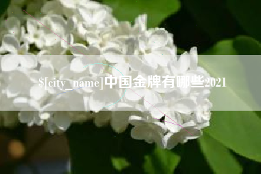 商洛中国金牌有哪些2021