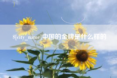 商洛中国的金牌是什么样的