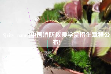 商洛中国消防救援学院招生章程公布!