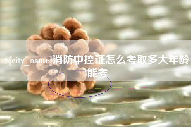 商洛消防中控证怎么考取多大年龄能考